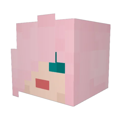 blacksoul123 Minecraft avatar head, 3D render