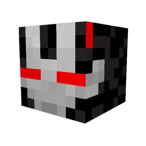 blackspaceranger Minecraft avatar head, 3D render