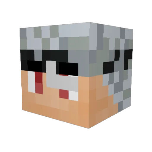 blacksss00 Minecraft avatar head, 3D render