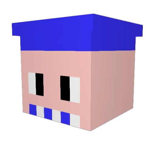 blacksun2357 Minecraft avatar head, 3D render