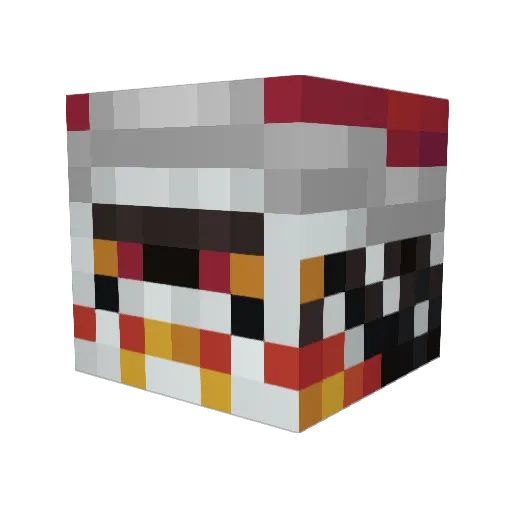 blacksworden13 Minecraft avatar head, 3D render