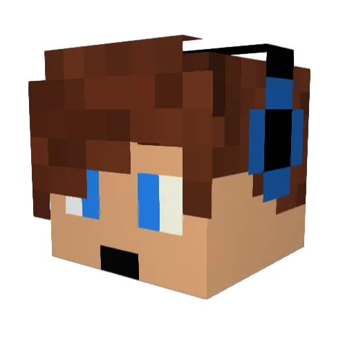 blackwariorA125 Minecraft avatar head, 3D render