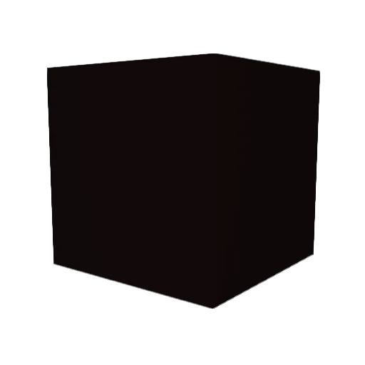 blackwlight Minecraft avatar head, 3D render