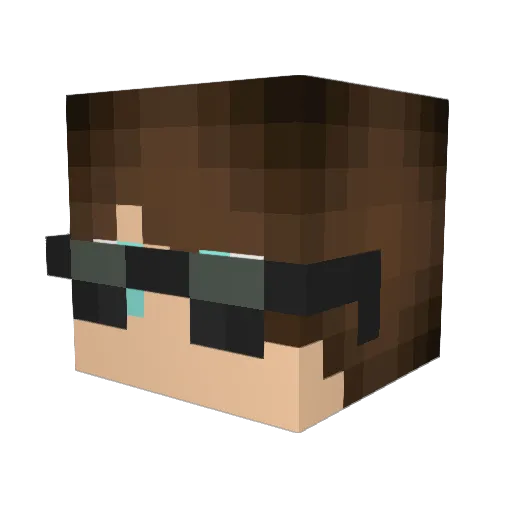 blackwolf965 Minecraft avatar head, 3D render