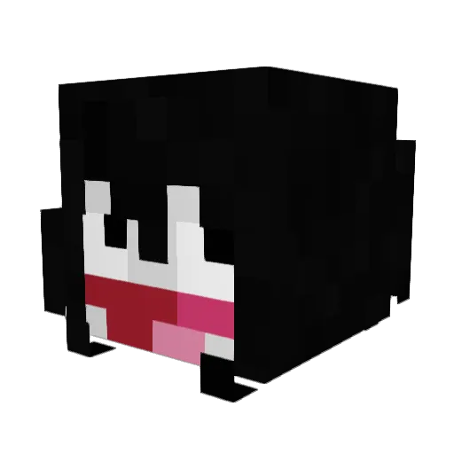 blackyz_ Minecraft avatar head, 3D render
