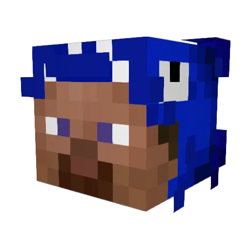 blade307 Minecraft avatar head, 3D render