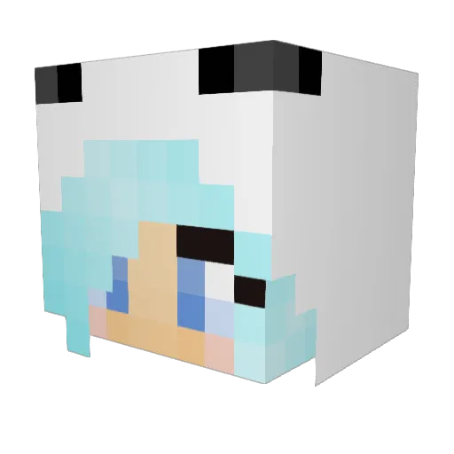 blade_liger Minecraft avatar head, 3D render