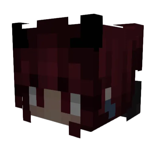 bladedwitch Minecraft avatar head, 3D render