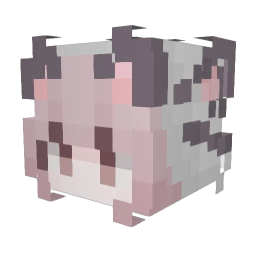 bladee738 Minecraft avatar head, 3D render