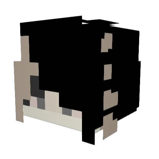 bladeegrl Minecraft avatar head, 3D render
