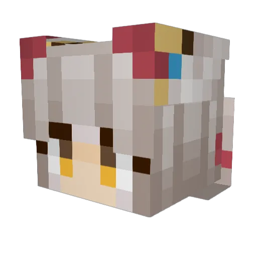 bladefatalis1 Minecraft avatar head, 3D render