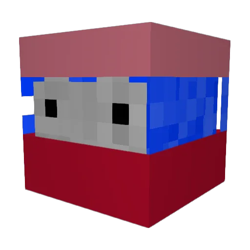 blademaster75 Minecraft avatar head, 3D render
