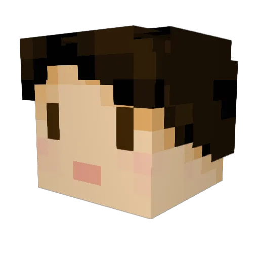 bladeofthegrass Minecraft avatar head, 3D render