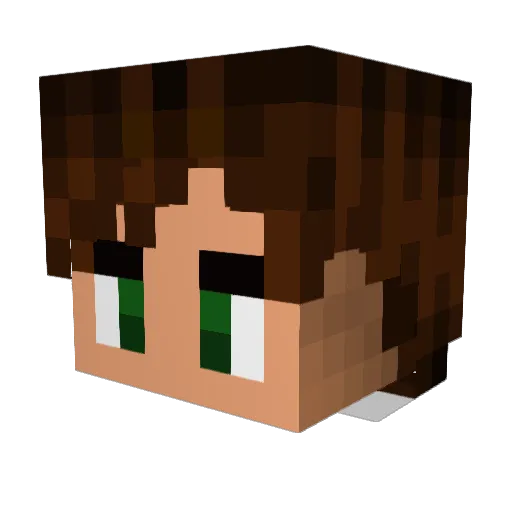 bladezillion Minecraft avatar head, 3D render