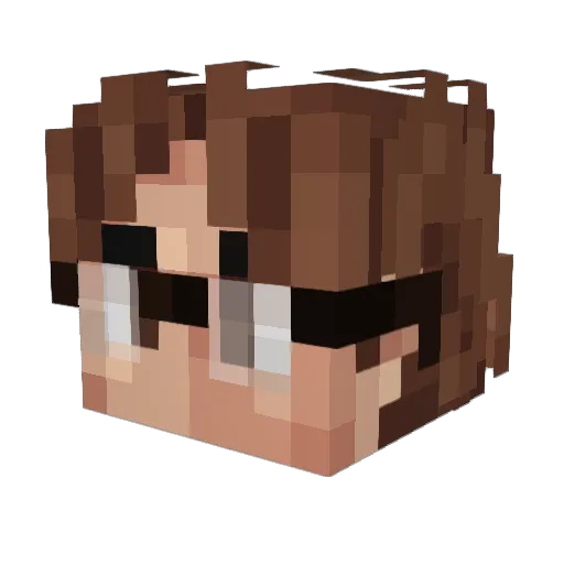 blagodieyoung Minecraft avatar head, 3D render