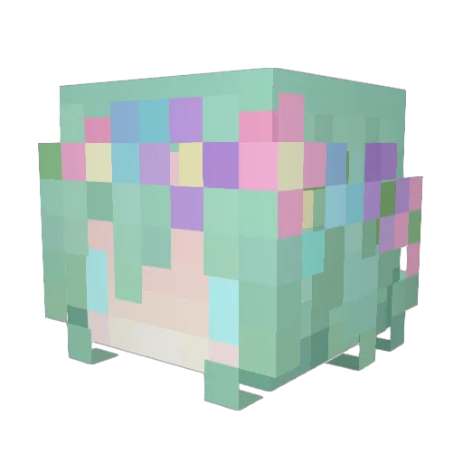 blahajs Minecraft avatar head, 3D render