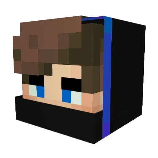 blahhblahh Minecraft avatar head, 3D render