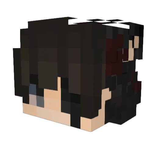 blainetely Minecraft avatar head, 3D render