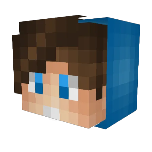 blairdash Minecraft avatar head, 3D render