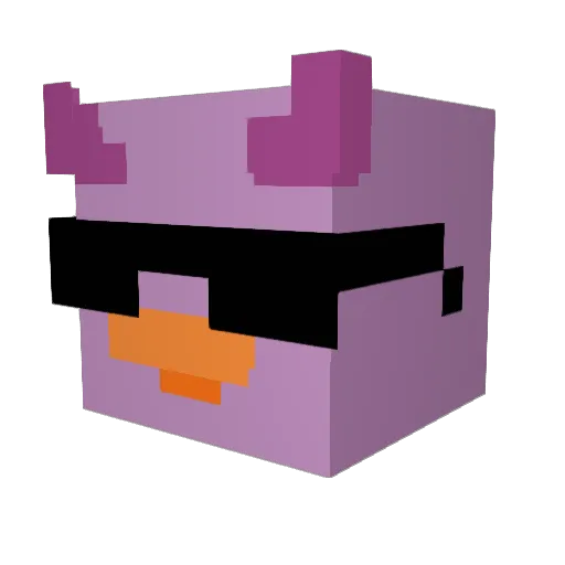 blairjc Minecraft avatar head, 3D render