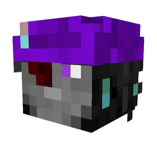 blakdrakken Minecraft avatar head, 3D render
