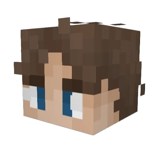 blakerrss Minecraft avatar head, 3D render