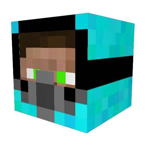 blakeydude Minecraft avatar head, 3D render