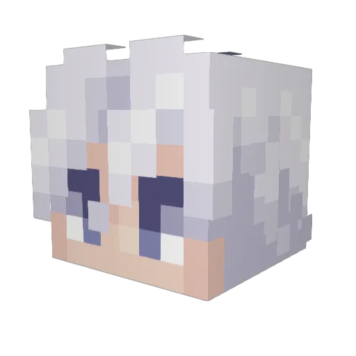 blakeypoo_ Minecraft avatar head, 3D render