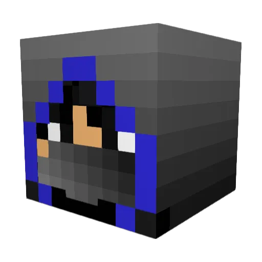 blakeytheman Minecraft avatar head, 3D render