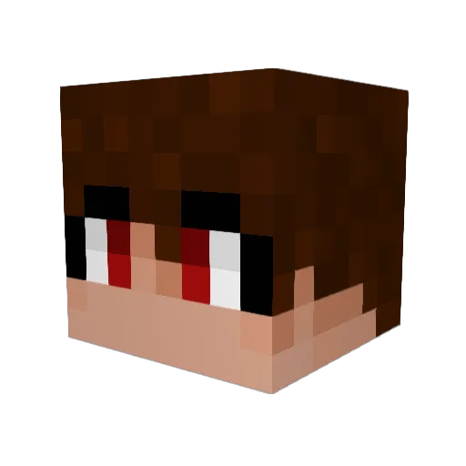 blakid8 Minecraft avatar head, 3D render