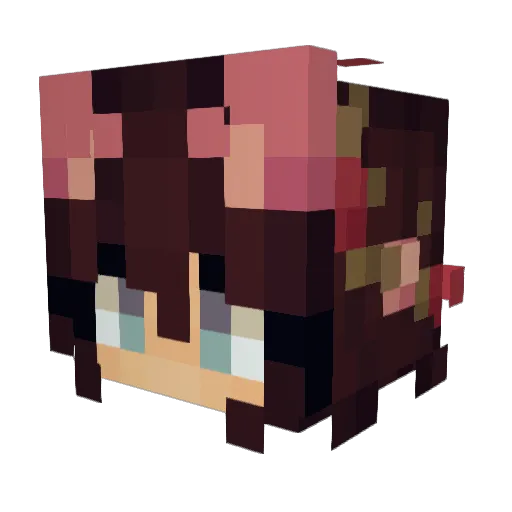 blakiepoo Minecraft avatar head, 3D render