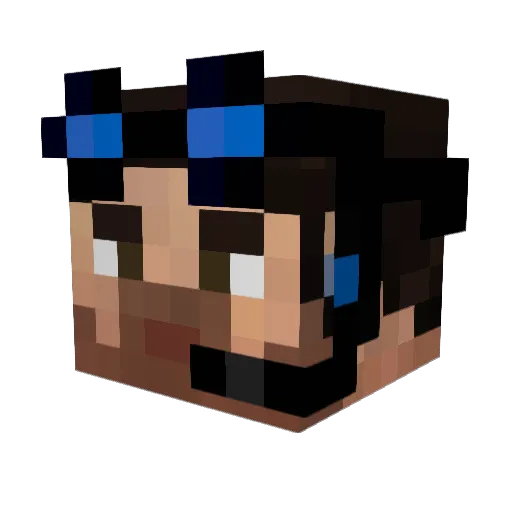 blanchy23 Minecraft avatar head, 3D render