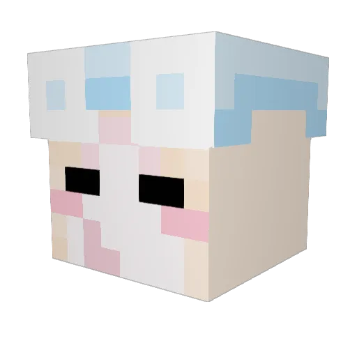 blandice Minecraft avatar head, 3D render