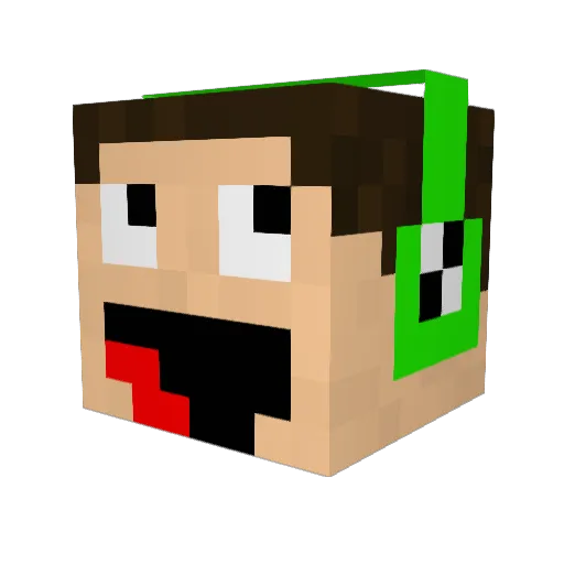 blandyyy Minecraft avatar head, 3D render