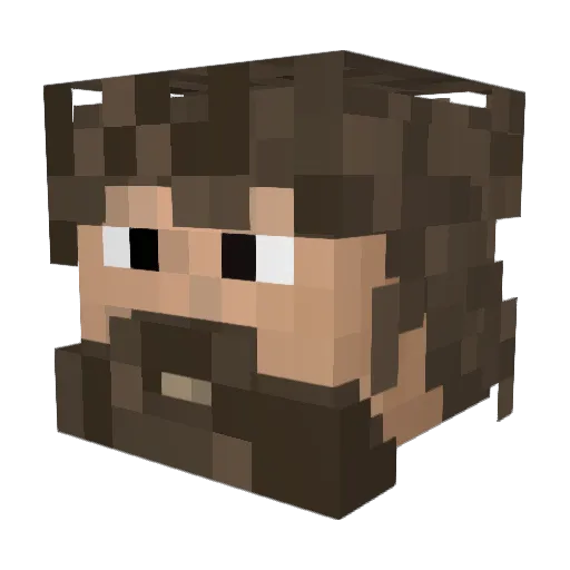 blangustin Minecraft avatar head, 3D render