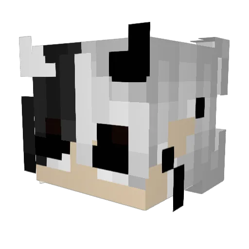 blank202 Minecraft avatar head, 3D render