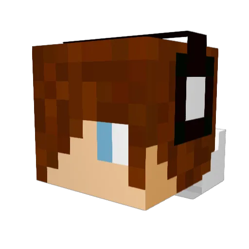 blank71112 Minecraft avatar head, 3D render