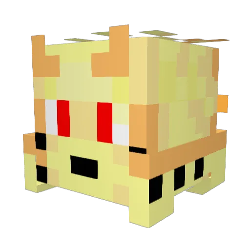 blankXXX Minecraft avatar head, 3D render