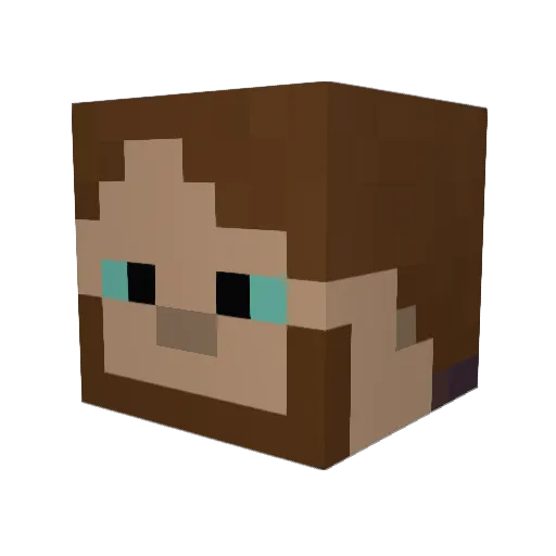 blank_Xpresion Minecraft avatar head, 3D render