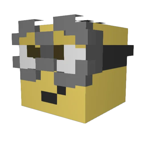 blankaaaaa Minecraft avatar head, 3D render