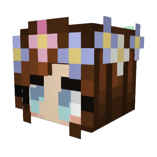 blanketcat12 Minecraft avatar head, 3D render