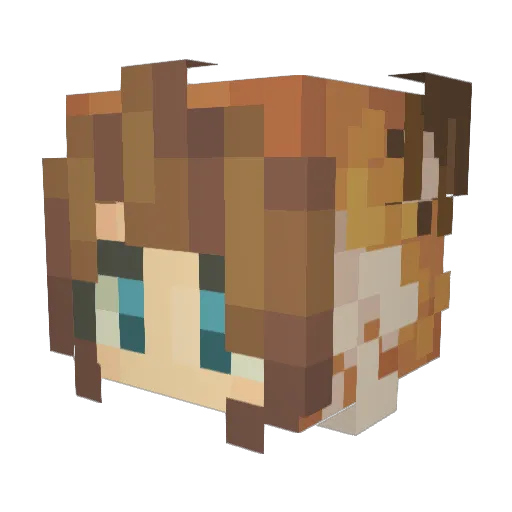 blaqsmith Minecraft avatar head, 3D render
