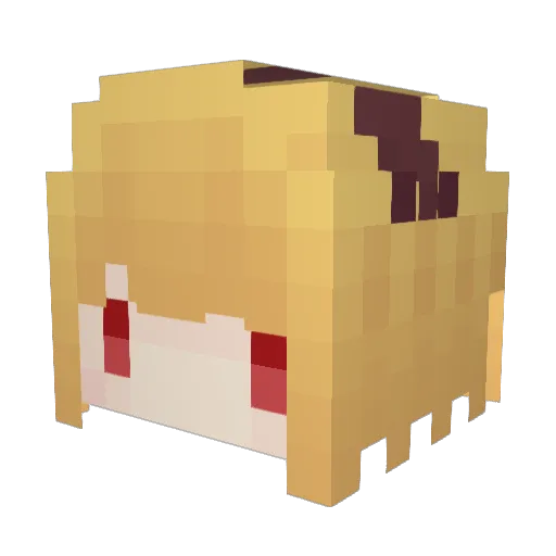 blarbberry Minecraft avatar head, 3D render