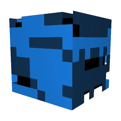 blarxx Minecraft avatar head, 3D render