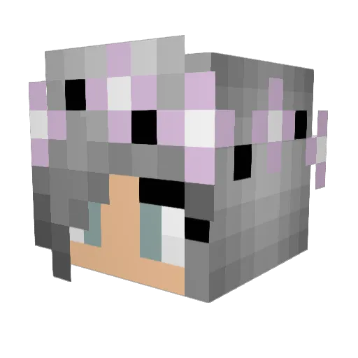 blasphemyyyy Minecraft avatar head, 3D render