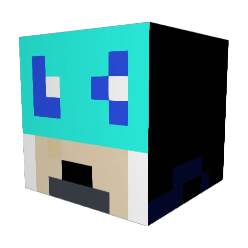 blast9488 Minecraft avatar head, 3D render