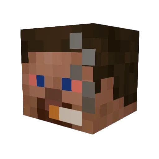blastinmachine Minecraft avatar head, 3D render