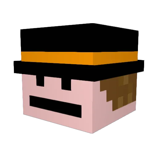 blastorminer Minecraft avatar head, 3D render