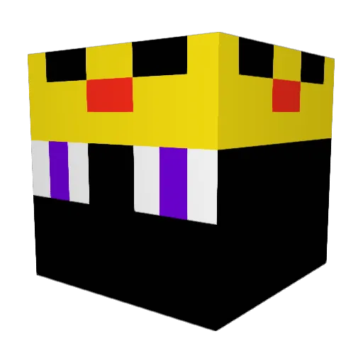 blatantsins Minecraft avatar head, 3D render