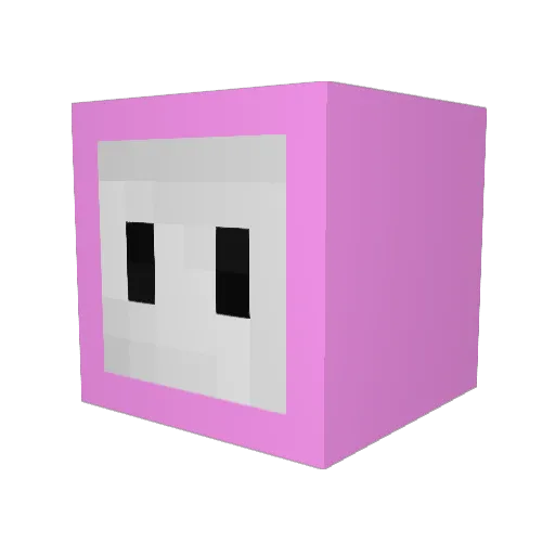 blattxyz Minecraft avatar head, 3D render